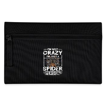 Tarentules Je ne suis pas folle, je suis juste une araignée - Trousse - noir - Devant