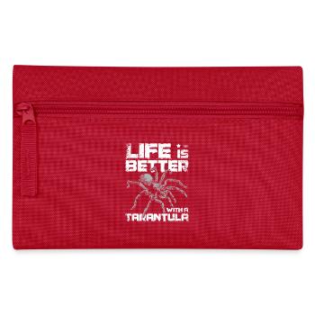 La vie est plus belle avec une tarentule - Trousse - rouge - Devant