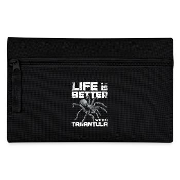 Life is better with a Tarantula - Pencil Case - black - Front