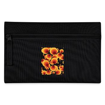 Abstraktes Polka Dots Kreismuster - Federtasche - Schwarz - Vorne