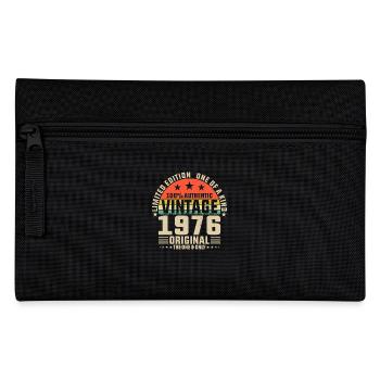 Born in 1976, Born Legendary 1976 Anniversary - Pencil Case - black - Front