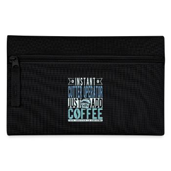 Instant-Cutter-Bediener Fügen Sie einfach Kaffee hinzu - Federtasche - Schwarz - Vorne