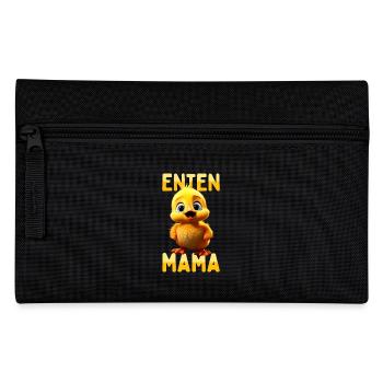Ducks Mom Mother's Day Cute Ducklings Mother Duck - Pencil Case - black - Front