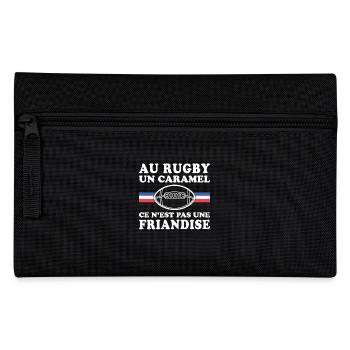 Im Rugby ist ein Karamell kein Genuss - Federtasche - Schwarz - Vorne