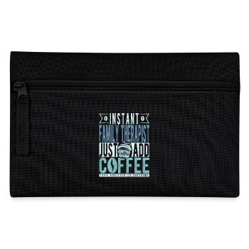 Instant-Familientherapeut einfach Kaffee hinzufügen - Federtasche - Schwarz - Vorne
