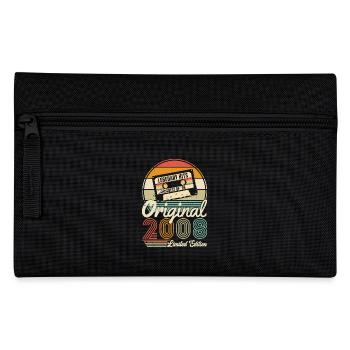 Women's 2008 Birthday Gift | Born in 2008 - Pencil Case - black - Front