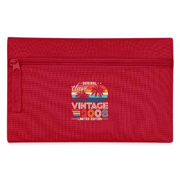 Frauen 2008 Geburtstagsgeschenk | Jahrgang 2008 - Federtasche - Rot - Vorne