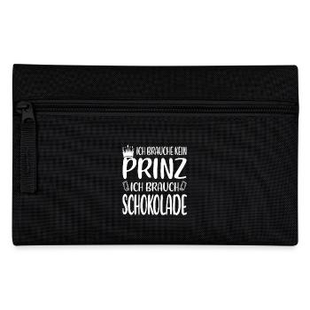 Ich will Schokolade – nicht den Prinzen - Federtasche - Schwarz - Vorne