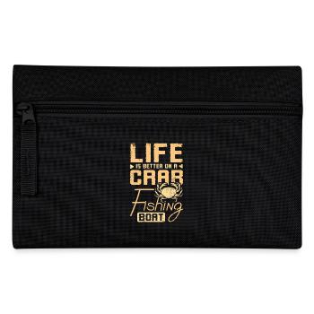 La vie est plus belle sur un bateau de pêche au crabe - Trousse - noir - Devant