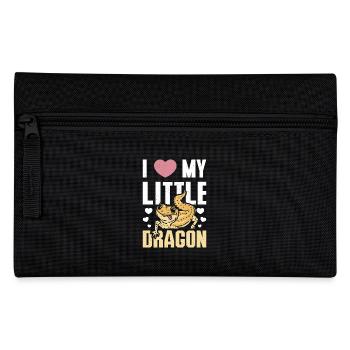 I love my little bearded dragon - Pencil Case - black - Front