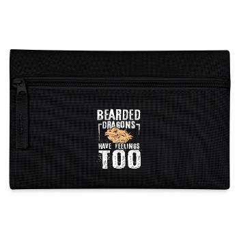 Bearded dragon have feelings too - Pencil Case - black - Front