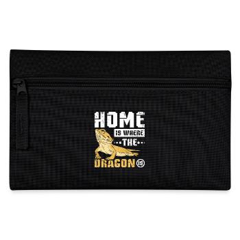 Home is where the bearded dragon is - Pencil Case - black - Front