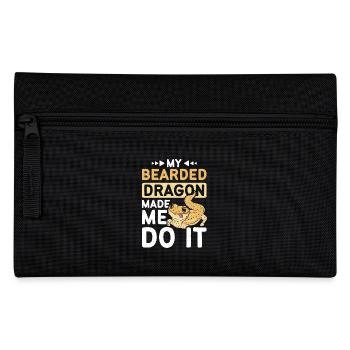 My bearded dragon made me do it - Pencil Case - black - Front