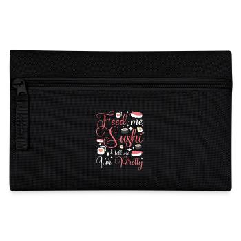 Feed me sushi & tell me I'm pretty - Federtasche - Schwarz - Vorne
