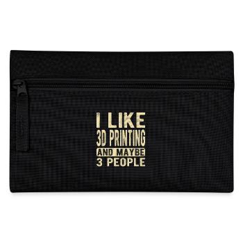3D printing Saying - Pencil Case - black - Front