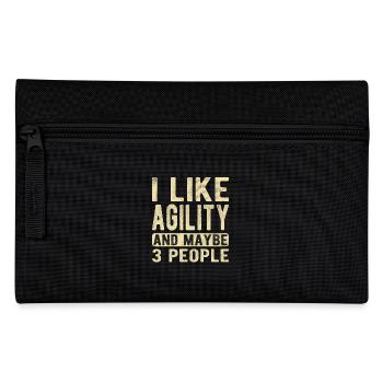 Agility Saying - Pencil Case - black - Front