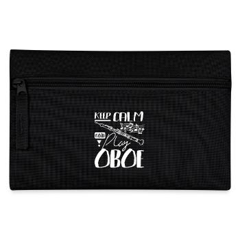 Keep calm and play oboe - Pencil Case - black - Front