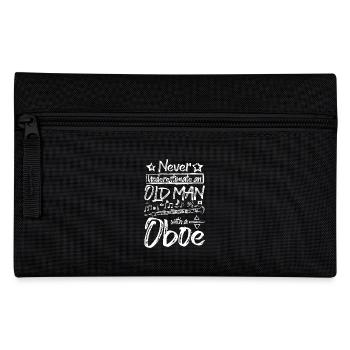 Never underestimate an old man with an oboe - Pencil Case - black - Front