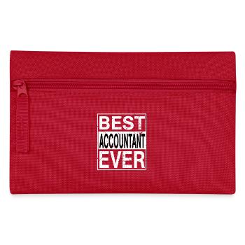 Bestes Buchhalter-Geschenk aller Zeiten - Federtasche - Rot - Vorne
