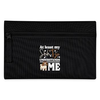 At least my Shih Tzu understands me - Pencil Case - black - Front