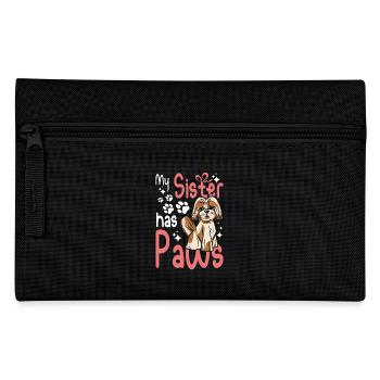 My Shih Tzu sister has paws - Pencil Case - black - Front