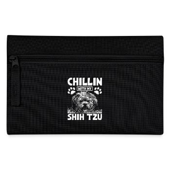 Chillin with my Shih Tzu - Pencil Case - black - Front