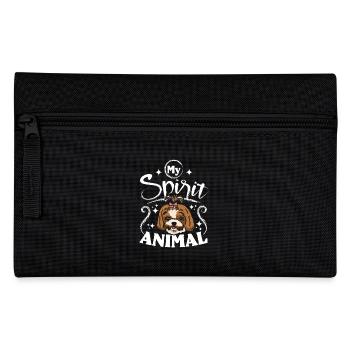 Shih tzu is my spirit animal - Pencil Case - black - Front