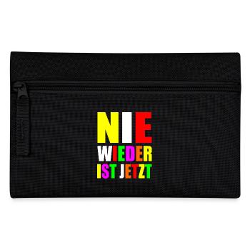 Nie wieder ist jetzt - Federtasche - Schwarz - Vorne