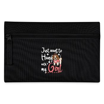 Je veux juste passer du temps avec ma fille shih tzu - Trousse - noir - Devant