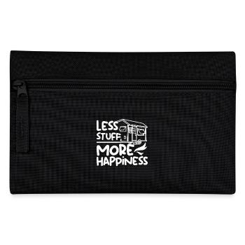 Less stuff more happiness Tiny House - Pencil Case - black - Front