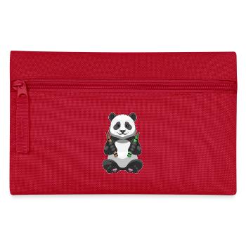 Panda Student Crayons School - Pencil Case - red - Front
