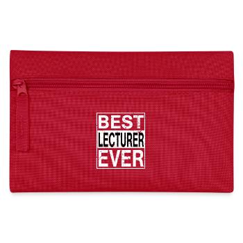 Best Lecturer Ever Lecturer Gift - Pencil Case - red - Front