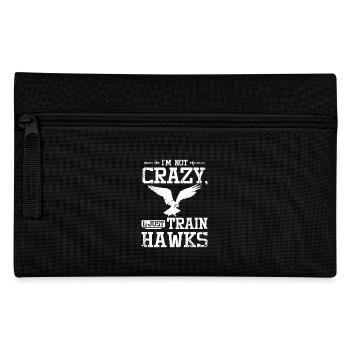 I'm not crazy I just train hawks Falconer - Federtasche - Schwarz - Vorne