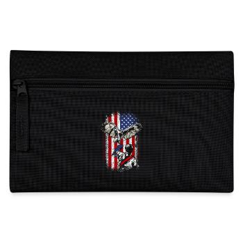 Usa american flag 4th of july falconer - Federtasche - Schwarz - Vorne