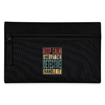 Cadeau rétro de détective - Trousse - noir - Devant