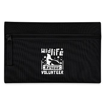Sea marine animals wildlife rescue volunteer - Pencil Case - black - Front