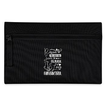 Rescue the mistreated love the abandoned - Pencil Case - black - Front