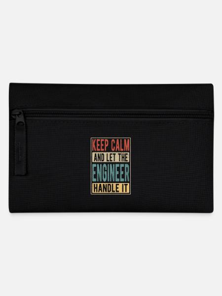 Ingenieur-Retro-Geschenk - Federtasche - Schwarz