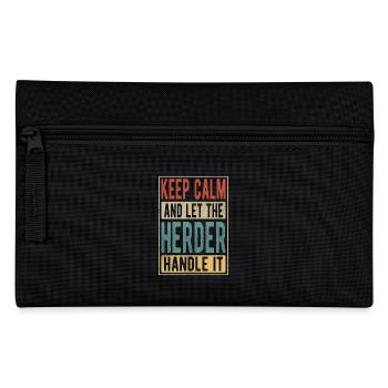 Herder Retro Geschenk - Federtasche - Schwarz - Vorne