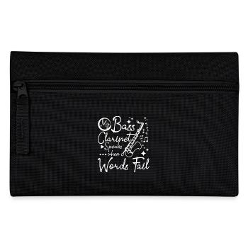 Ma clarinette basse parle quand les mots manquent - Trousse - noir - Devant