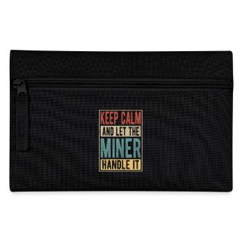 Miner Retro Gift - Pencil Case - black - Front