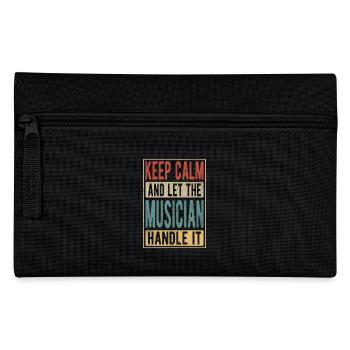 Musicien rétro cadeau - Trousse - noir - Devant