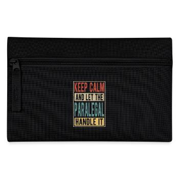 Rechtsanwaltsfachangestellte Retro-Geschenk - Federtasche - Schwarz - Vorne