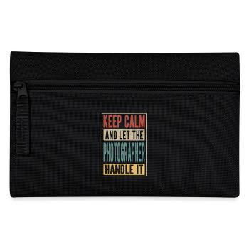 Photographer Retro Gift - Pencil Case - black - Front