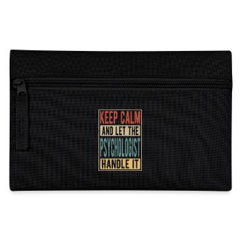 Psychologe Retro Geschenk - Federtasche - Schwarz - Vorne