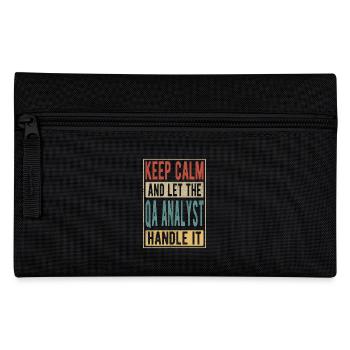 Qa Analyst Retro Gift - Pencil Case - black - Front