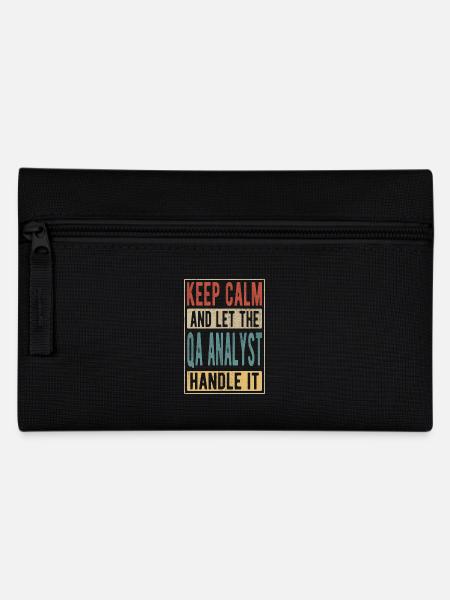 Qa Analyst Retro Geschenk - Federtasche - Schwarz
