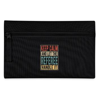 Referee Retro Geschenk - Federtasche - Schwarz - Vorne