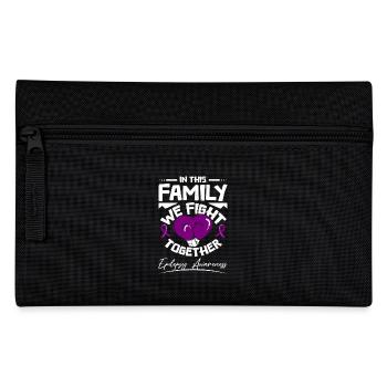 In this family we fight together - Federtasche - Schwarz - Vorne