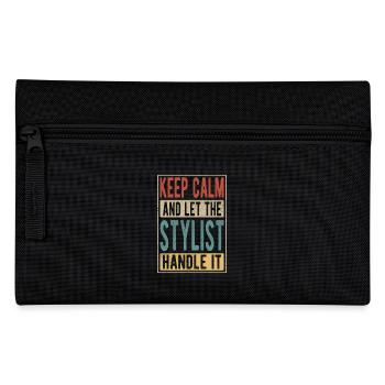 Stylist Retro Geschenk - Federtasche - Schwarz - Vorne